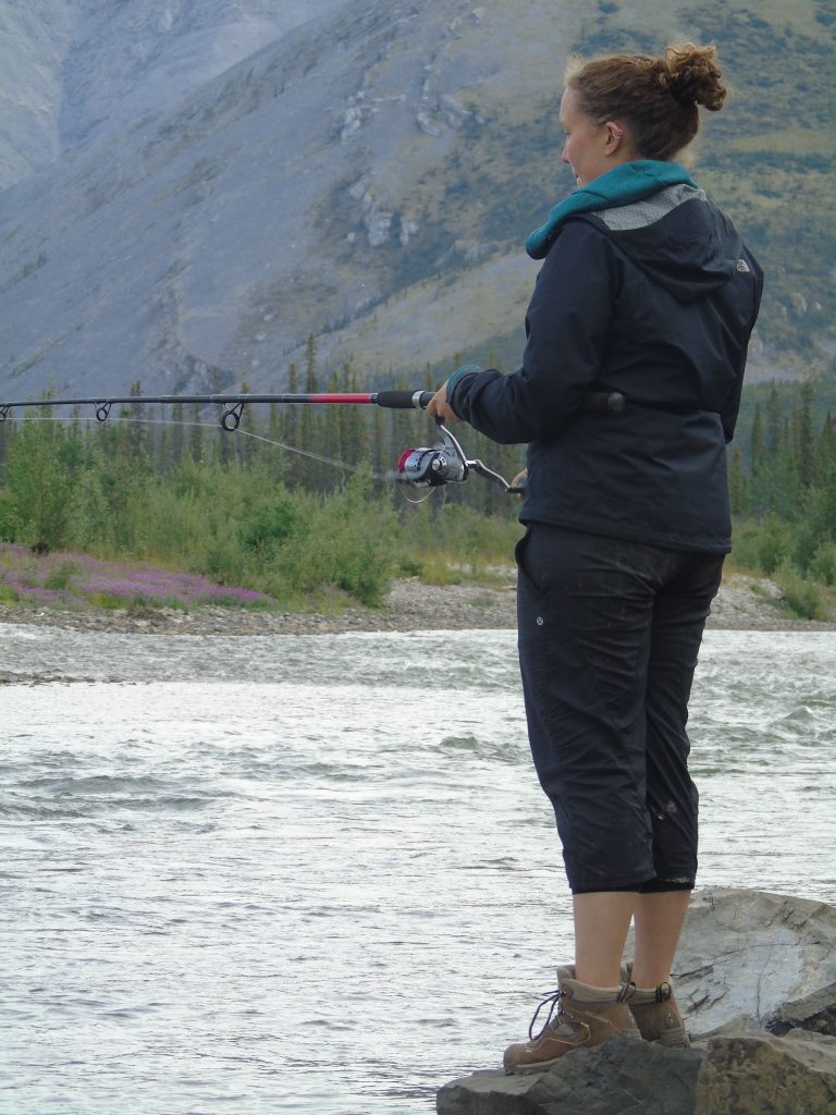 Fishing on the Ogilvie River in the Yukon